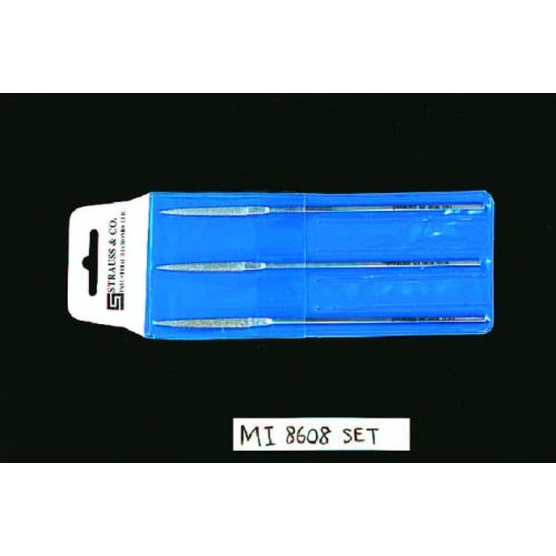 エスコ EA826VH-2 140mmダイヤモンドヤスリ(半丸・3本組/粗・中・細目) 1個(ご注文単位1個)【直送品】