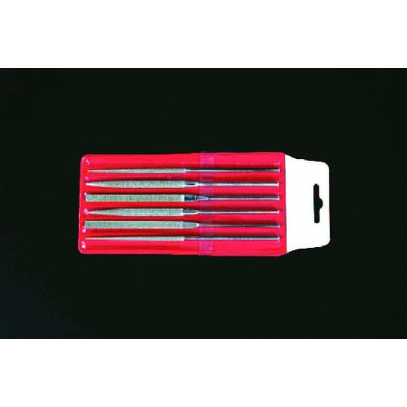 エスコ EA826VJ-6 140mmダイヤモンド鑢(平・半丸・丸・6本組/中・細) 1個(ご注文単位1個)【直送品】