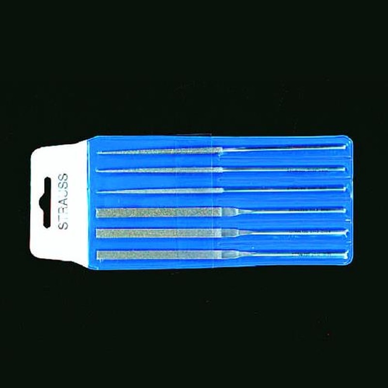 エスコ EA826VJ-9 140mmダイヤモンド鑢(平・丸・6本組/粗・中・細目) 1個(ご注文単位1個)【直送品】