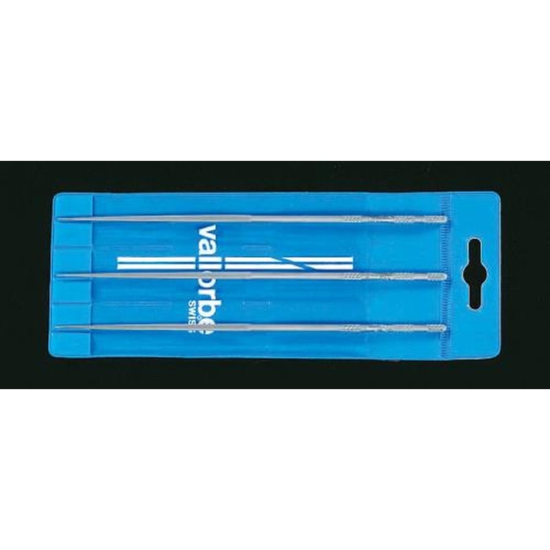 エスコ EA521VL-3 160mm精密やすり(丸・3本組/粗・中・細目) 1個（ご注文単位1個）【直送品】