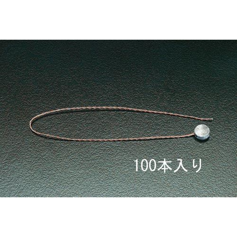 エスコ EA591H-1 250mm封印鉛付ワイヤー(100本) 1個（ご注文単位1個）【直送品】