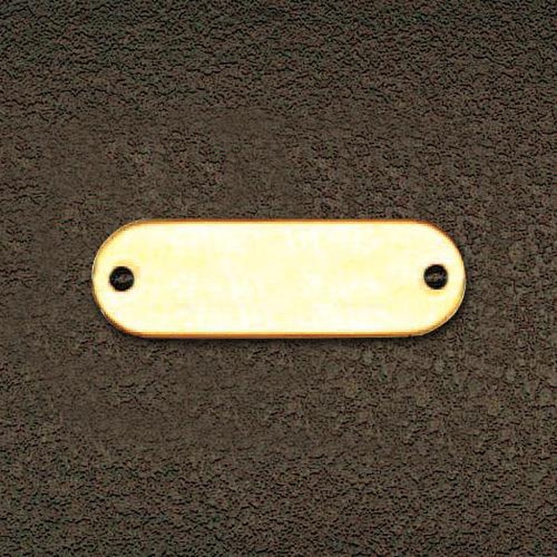 エスコ EA591HE-11 16x48mmタグブランク(真鍮長丸/10枚) 1個（ご注文単位1個）【直送品】