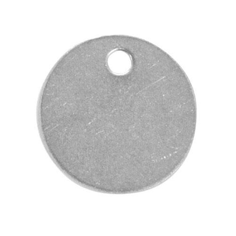 エスコ EA591HG-24 35mmタグブランク(ステンレス丸/10枚) 1個（ご注文単位1個）【直送品】