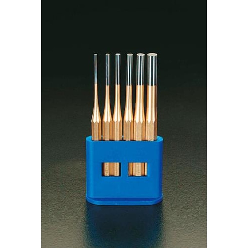 エスコ EA572DL 3.0-10mm/6本組平行ピンポンチ 1個(ご注文単位1個)【直送品】