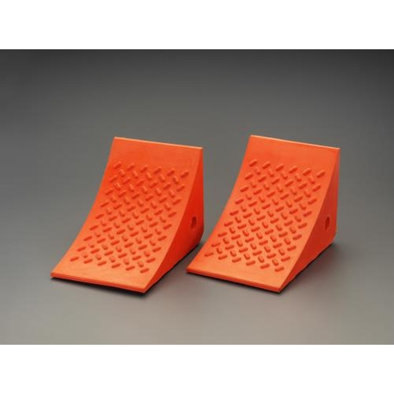 エスコ EA984SF-5A 280x200x200mmホイールチョーク(ウレタン製/2個組) 1個（ご注文単位1個）【直送品】