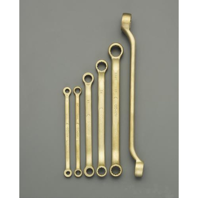 エスコ EA642L 6丁組めがねレンチ(メトリック・ノンスパーキング) 1個（ご注文単位1個）【直送品】