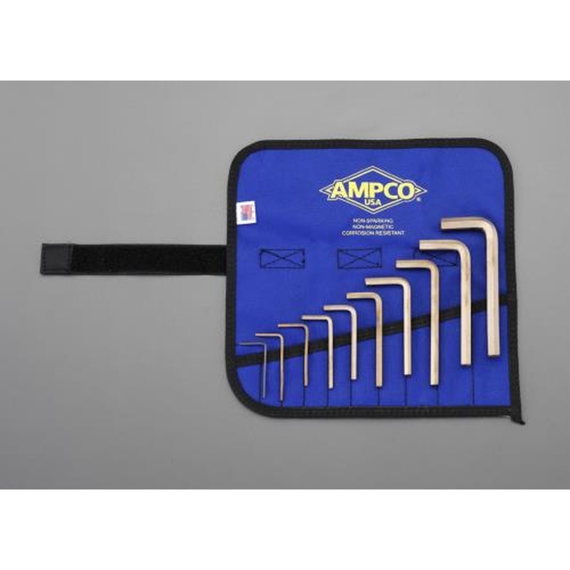 エスコ EA642LT 10本組六角棒レンチ(インチ・ノンスパーキング) 1個（ご注文単位1個）【直送品】