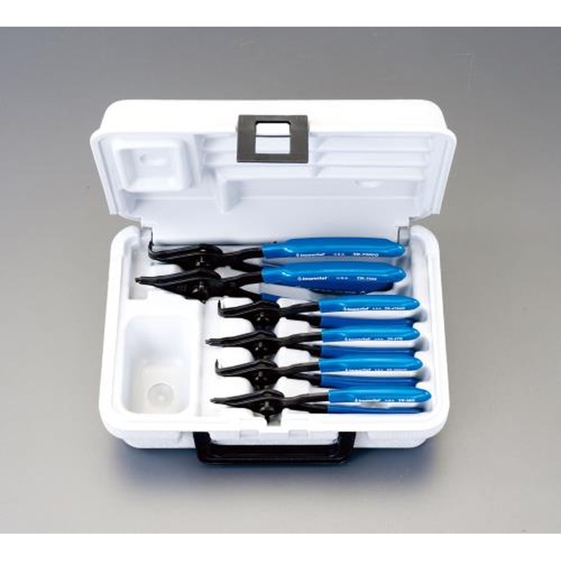 エスコ EA590MC-60 6本組スナップリングプライヤー(内外兼用) 1個（ご注文単位1個）【直送品】