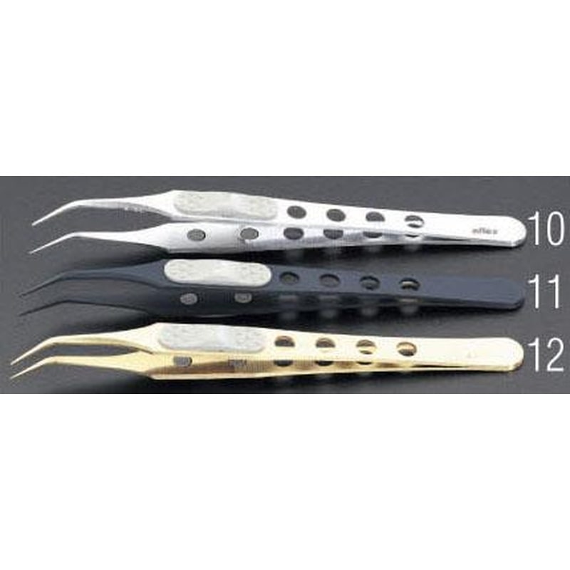 エスコ EA595GG-10 0.48x122mmピンセット(ステンレス製) 1個（ご注文単位1個）【直送品】