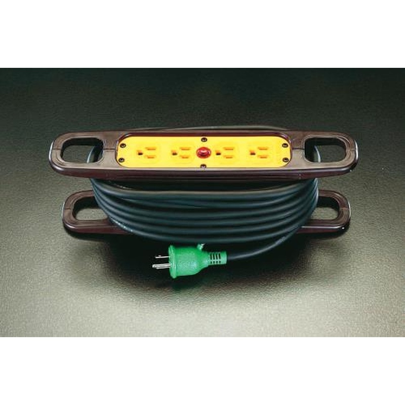 エスコ EA815GV-1 AC125V/15Ax10mコードリール(アース付) 1個（ご注文単位1個）【直送品】