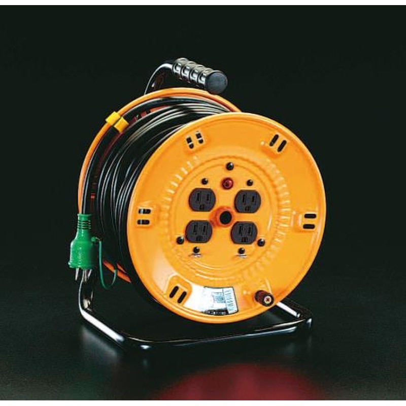 エスコ EA815BH-50 AC125V/15A/50mコードリール(アース付) 1個（ご注文単位1個）【直送品】