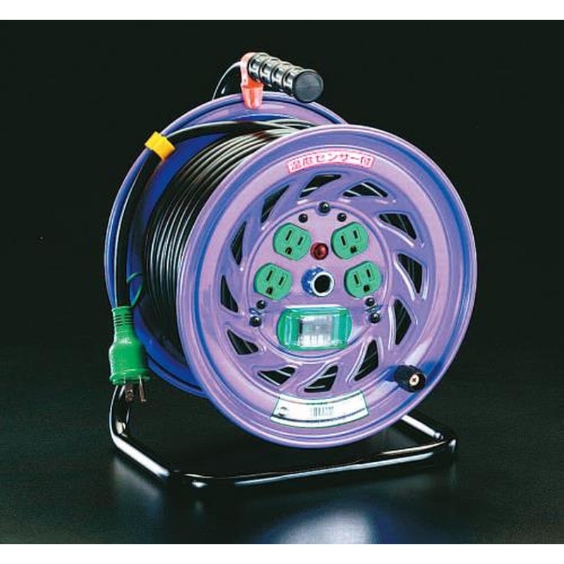 エスコ EA815DJ-30 AC100V/15A/30mコードリール(漏電遮断器付) 1個（ご注文単位1個）【直送品】