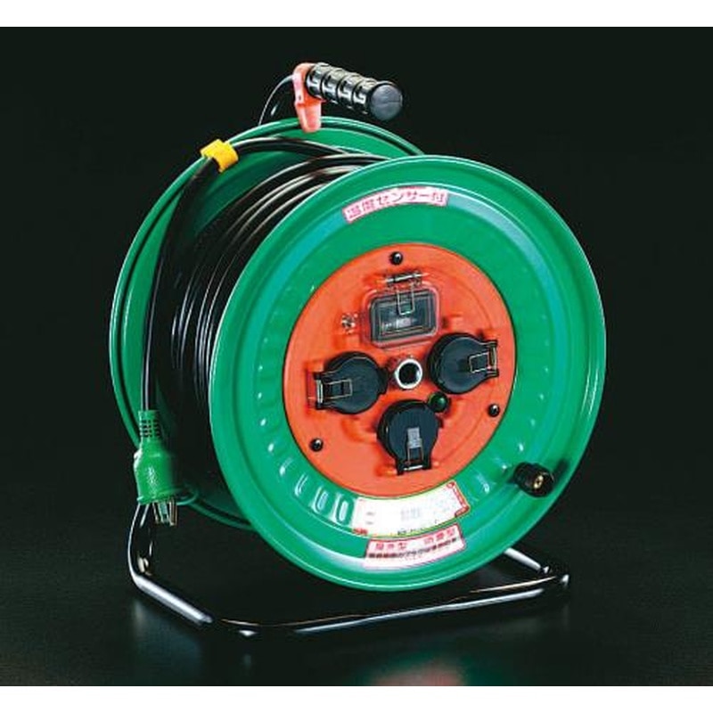 エスコ EA815DL-30 AC100V/15A/30mコードリール(漏電遮断/防雨) 1個（ご注文単位1個）【直送品】