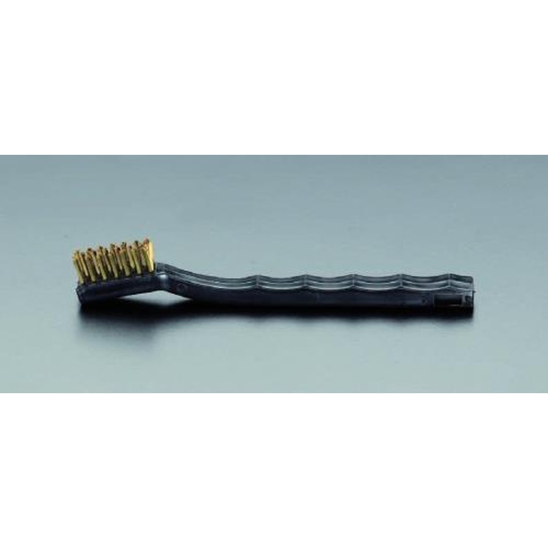 エスコ EA109DG-2 180mm柄付ワイヤーブラシ(真鍮製) 1個（ご注文単位1個）【直送品】