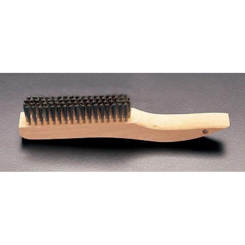 エスコ EA109DK-18B 125mm/255mm柄付ワイヤーブラシ(真鍮製) 1個（ご注文単位1個）【直送品】