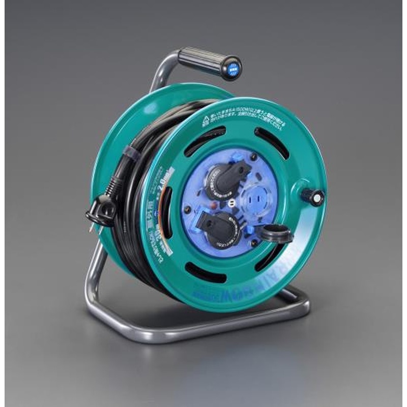 エスコ EA815BF-1 AC125V/15A/30mコードリール(防雨型) 1個（ご注文単位1個）【直送品】