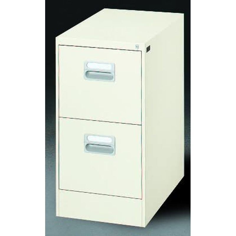 エスコ EA954DC-23 387x620x740mm/2段(A4)キャビネット 1個（ご注文単位1個）【直送品】