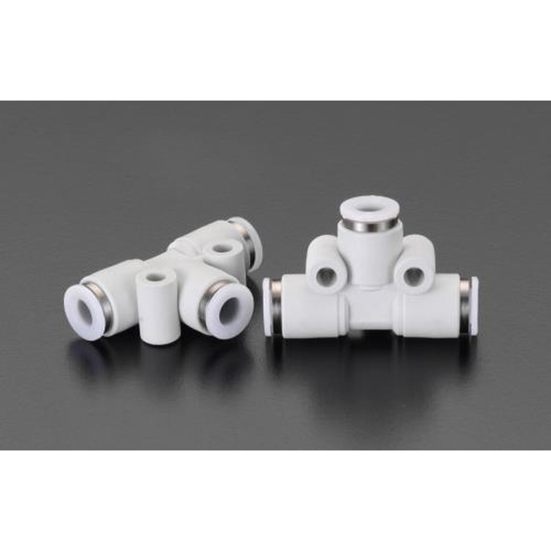 エスコ EA140HL-4 4mmT型ユニオン(2個) 1個（ご注文単位1個）【直送品】