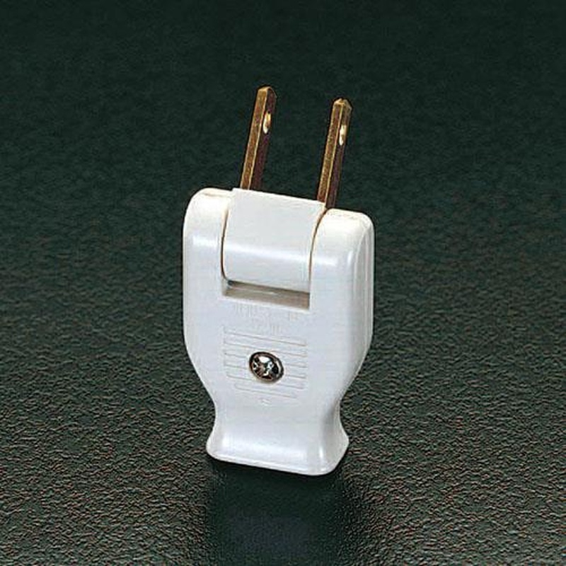 エスコ EA940C-3 AC125V/15A平型スイングプラグ 1個(ご注文単位1個)【直送品】
