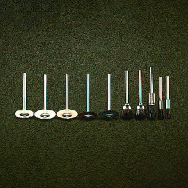 エスコ EA819-8 10本組/3mm軸ブラシセット 1個(ご注文単位1個)【直送品】