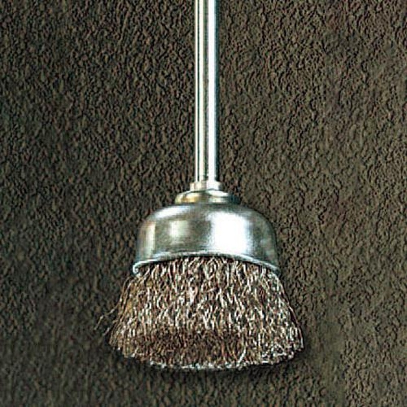 エスコ EA819AL-12 16mm/3.0mm軸カップ型軸付ブラシ(ステンレス製) 1個（ご注文単位1個）【直送品】