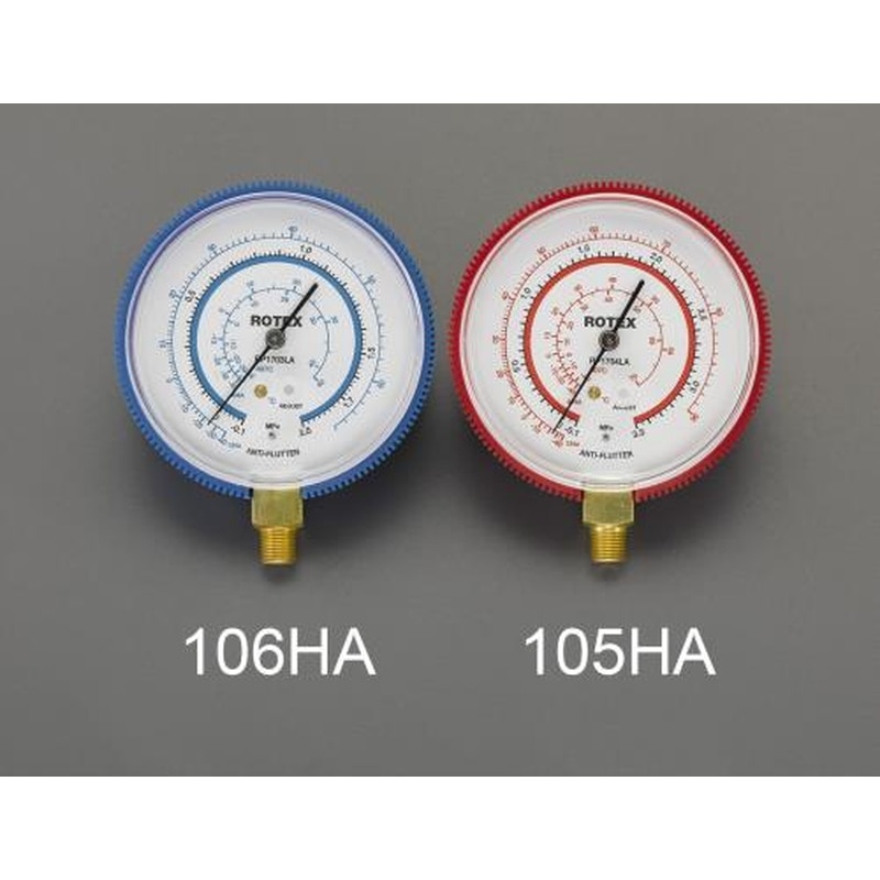 エスコ EA105HA[R404A・R407C]φ80mm圧力計 1個（ご注文単位1個）【直送品】