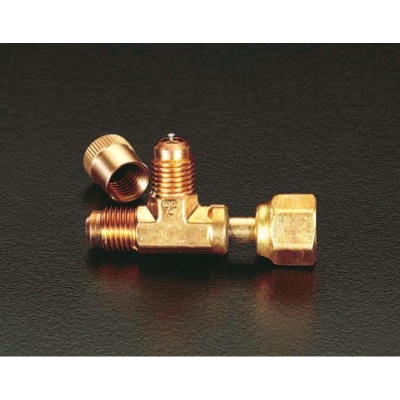 エスコ EA402TC-1 F1/4”xF1/4”xF1/4”T型アクセスバルブ 1個（ご注文単位1個）【直送品】