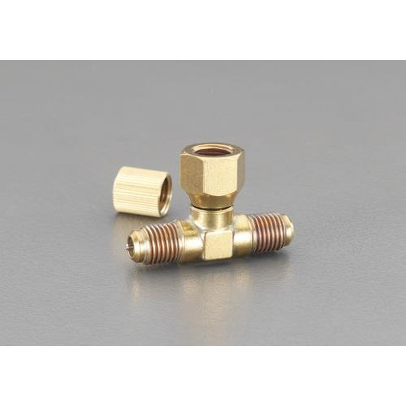 エスコ EA402TB-1 F1/4”xF1/4”xF1/4”T型アクセスバルブ 1個（ご注文単位1個）【直送品】