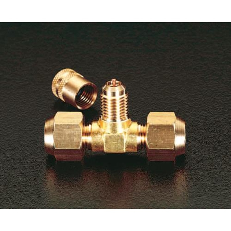 エスコ EA402F-12 F1/4”T型アクセスバルブ 1個（ご注文単位1個）【直送品】