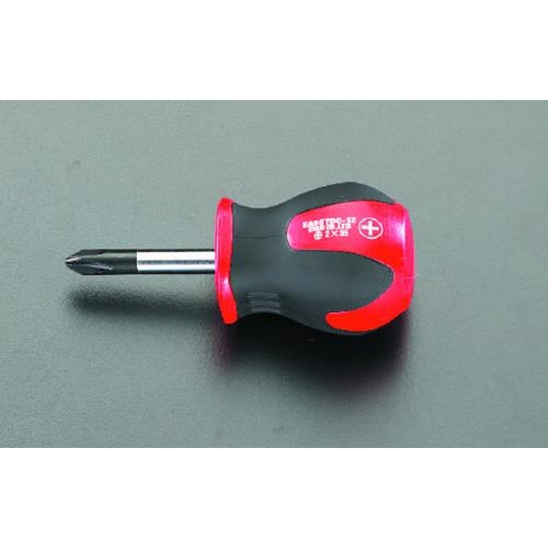 エスコ EA557DC-12 #2x35mm［＋]ドライバー(スタビー型) 1個（ご注文単位1個）【直送品】