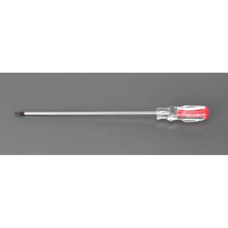 エスコ EA557C-26 #2x300mm［＋]ドライバー(クリスタル) 1個（ご注文単位1個）【直送品】