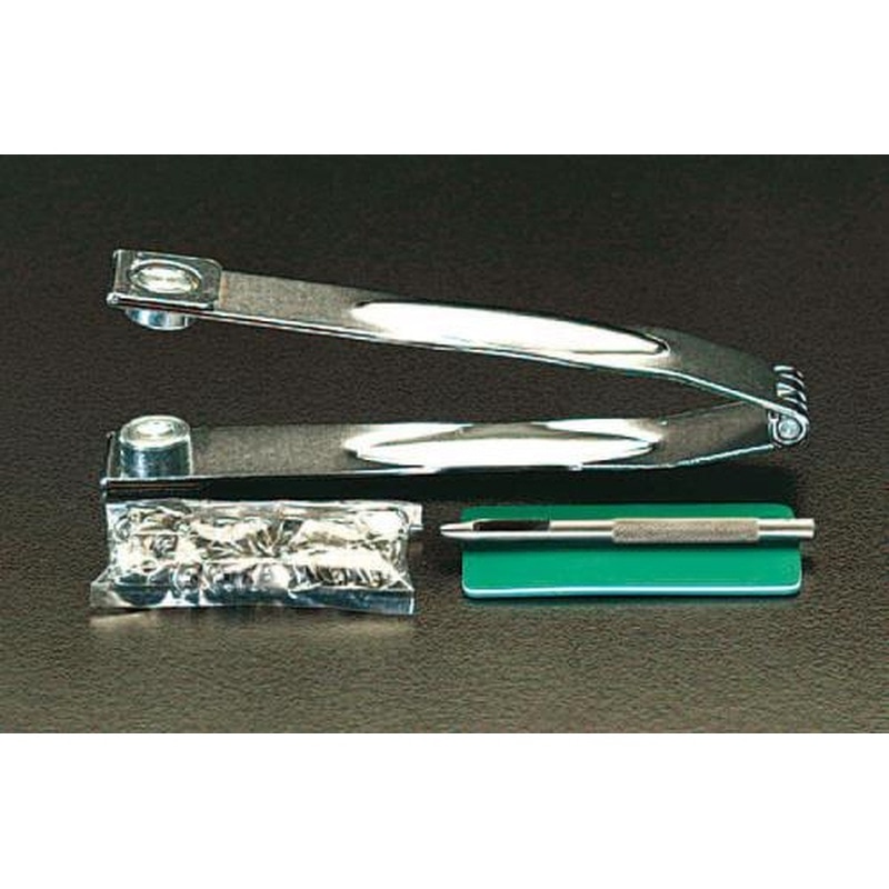 エスコ EA576MR-1 9mmカシメパンチセット 1個(ご注文単位1個)【直送品】