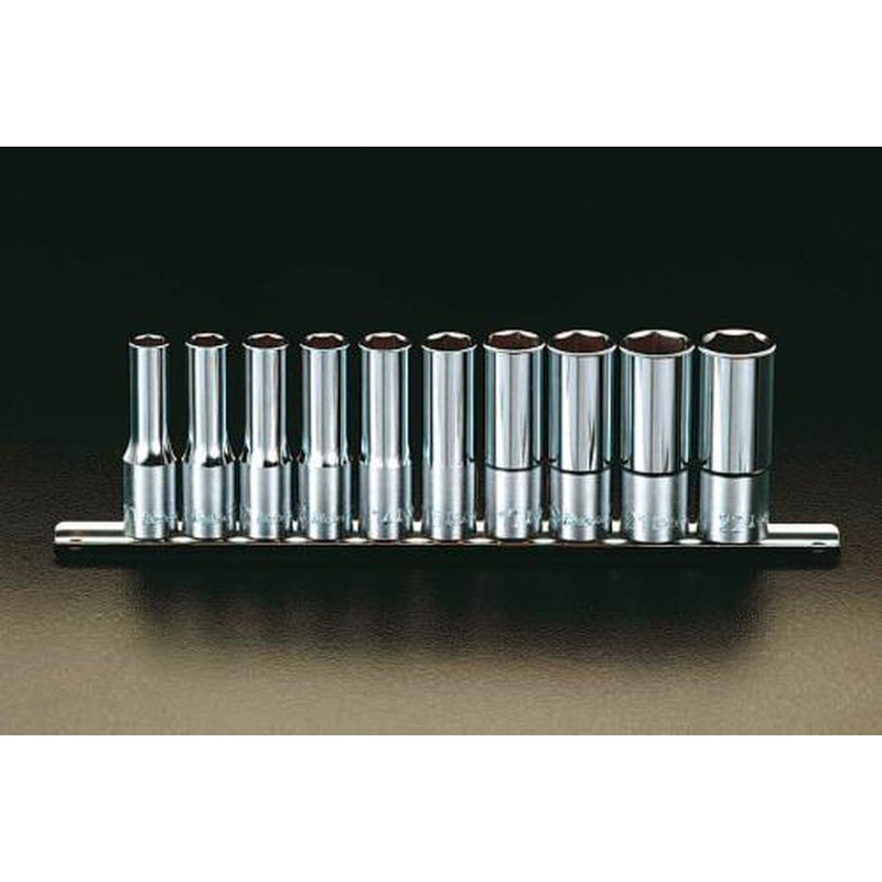 エスコ EA618CN 1/2”DR/10-22mmディープソケットセット 1個（ご注文単位1個）【直送品】