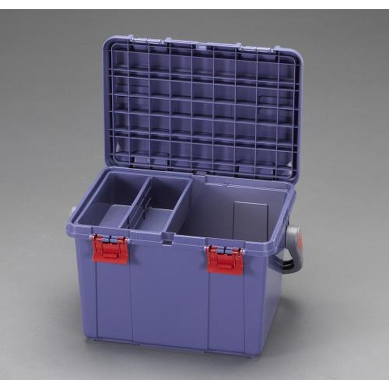 エスコ EA505 538x359x347mm収納ケース(ブルー) 1個（ご注文単位1個）【直送品】