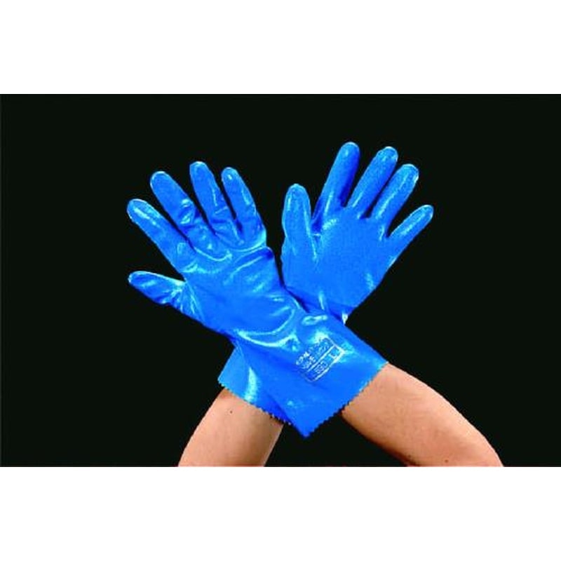 エスコ EA354DC-41[M/300mm]手袋・耐油(ニトリルゴム・裏綿メリヤス) 1個（ご注文単位1個）【直送品】