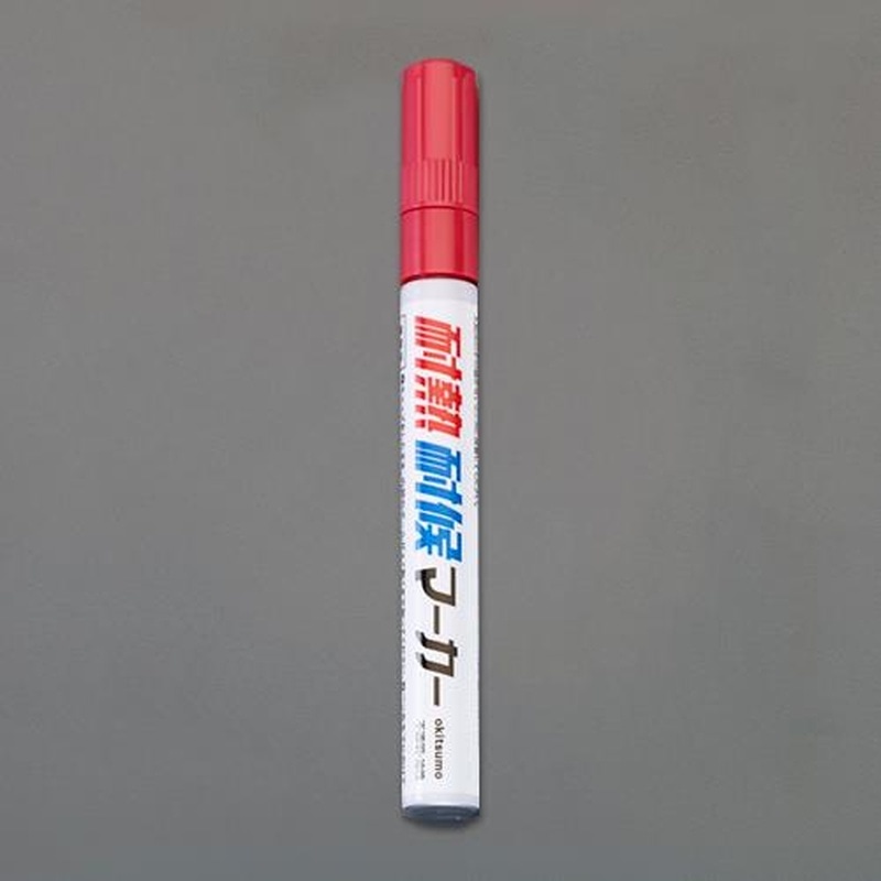 エスコ EA942CD-1[赤/中字]油性・耐熱耐候マーカー 1個（ご注文単位1個）【直送品】