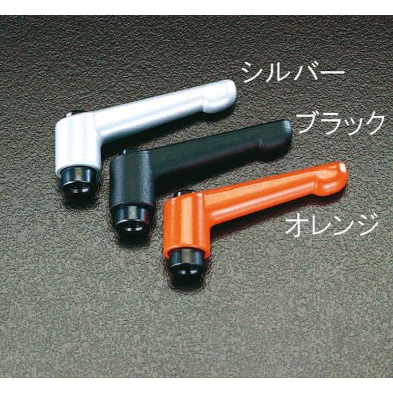 エスコ EA948CC-24 M10雌ねじクランプレバー(オレンジ) 1個（ご注文単位1個）【直送品】