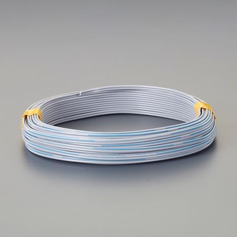 エスコ EA940AB-6 0.8mm/2芯/20mベルコード(単線灰) 1個（ご注文単位1個）【直送品】