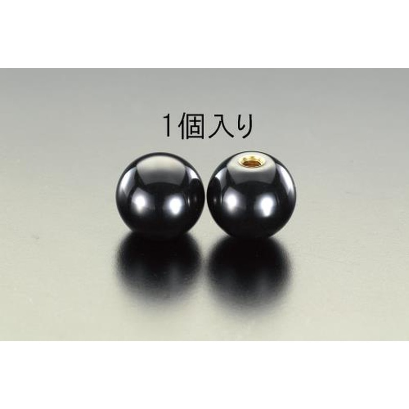 エスコ EA948BE-15 M8/35mm雌ねじプラスティックボール 1個（ご注文単位1個）【直送品】