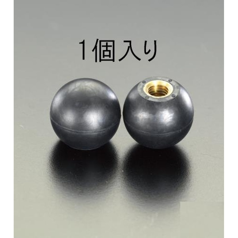 エスコ EA948BE-23 M10/32mm雌ねじゴムボール 1個（ご注文単位1個）【直送品】