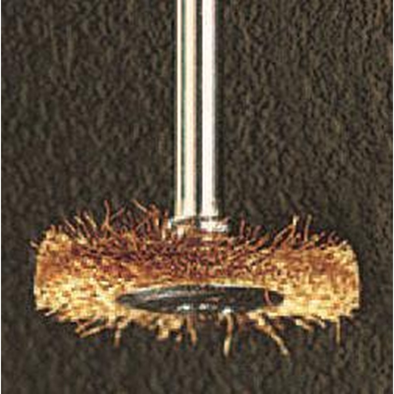 エスコ EA819AJ-26 25mm/3.0mm軸平型軸付ブラシ(真鍮製) 1個(ご注文単位1個)【直送品】