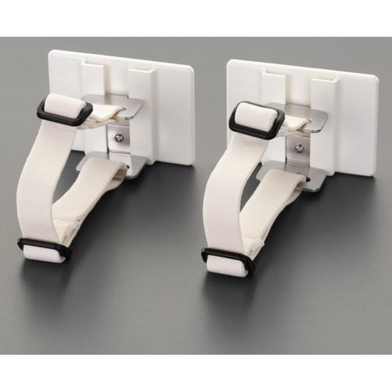 エスコ EA979D-127 63x88mm転倒防止粘着固定具(パイプ用/2個) 1個（ご注文単位1個）【直送品】