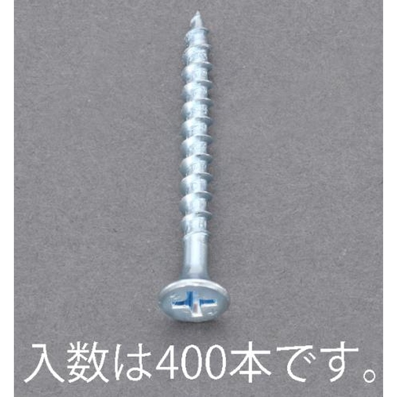 エスコ EA949FG-8 3.8x57mmコーススレッド(400本) 1個（ご注文単位1個）【直送品】