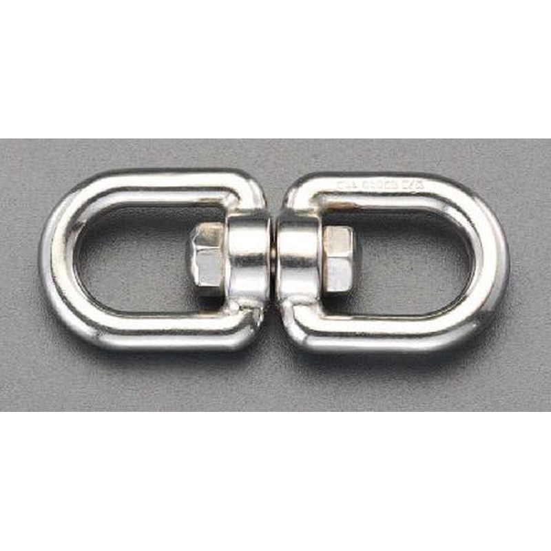 エスコ EA638FH-52 6x65mmEye&Eyeスイベル(ステンレス製) 1個(ご注文単位1個)【直送品】