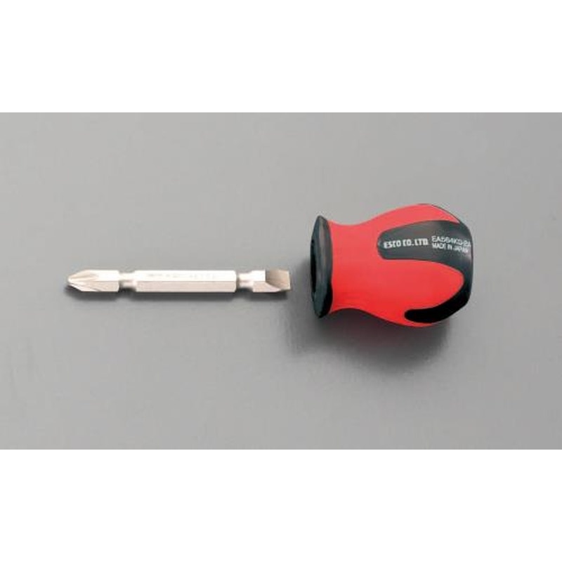 エスコ EA564KD-2A 25mm［＋-]ドライバー(差替式・スタビー型) 1個（ご注文単位1個）【直送品】