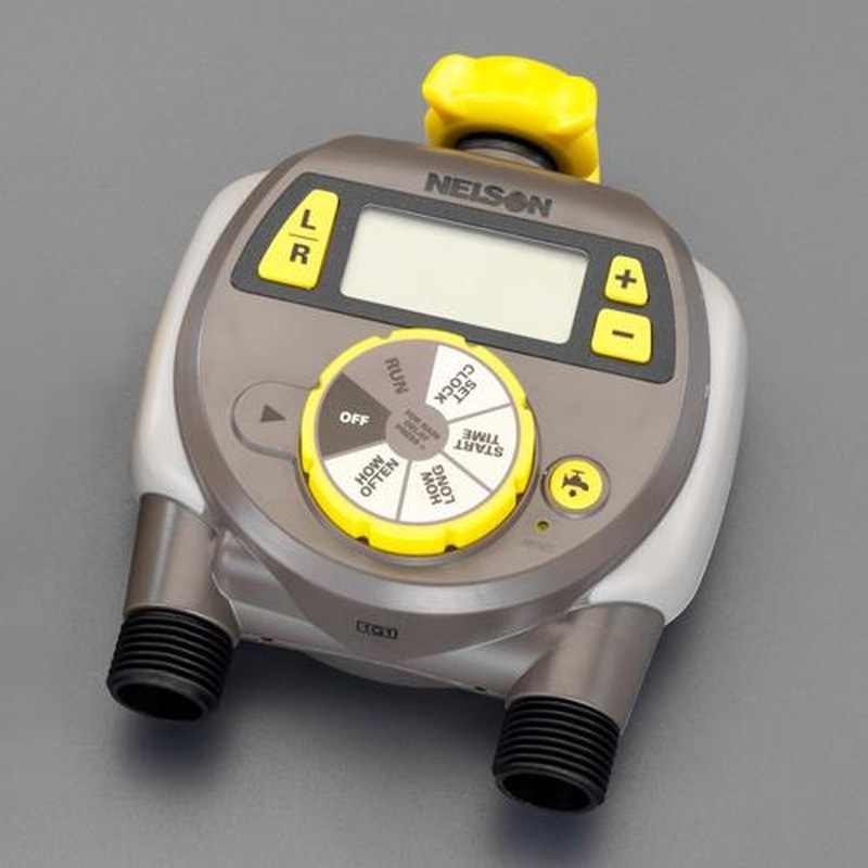 エスコ EA124KT-6 スプリンクラータイマー(ダブル/デジタル式) 1個(ご注文単位1個)【直送品】