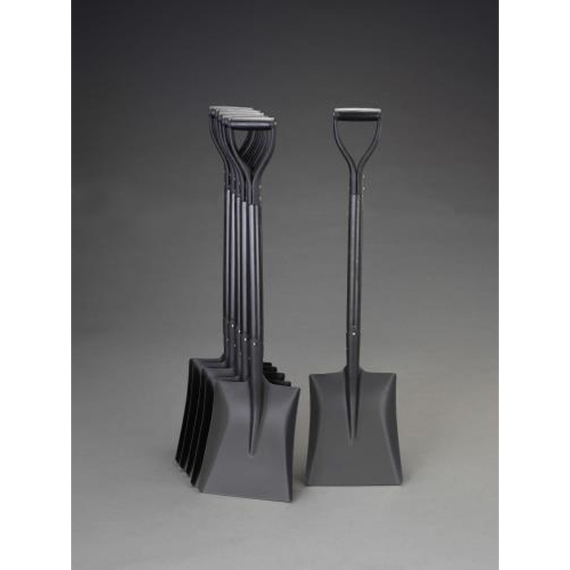 エスコ EA650BG-84 260x305x980mmショベル(角型・黒木柄/6本) 1個（ご注文単位1個）【直送品】