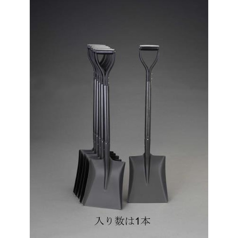エスコ EA650BG-94 260x305x980mmショベル(角型・黒木柄) 1個（ご注文単位1個）【直送品】