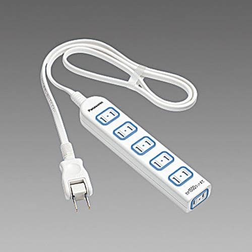 エスコ EA815GL-237 AC125V/15Ax 2m タップ(6口・防水扉付) 1個 （ご注文単位1個）【直送品】