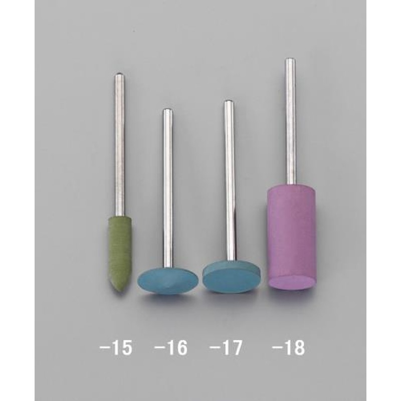 エスコ EA819ED-17 12x2mm軸付ゴム砥石(2.35mm軸) 1個（ご注文単位1個）【直送品】